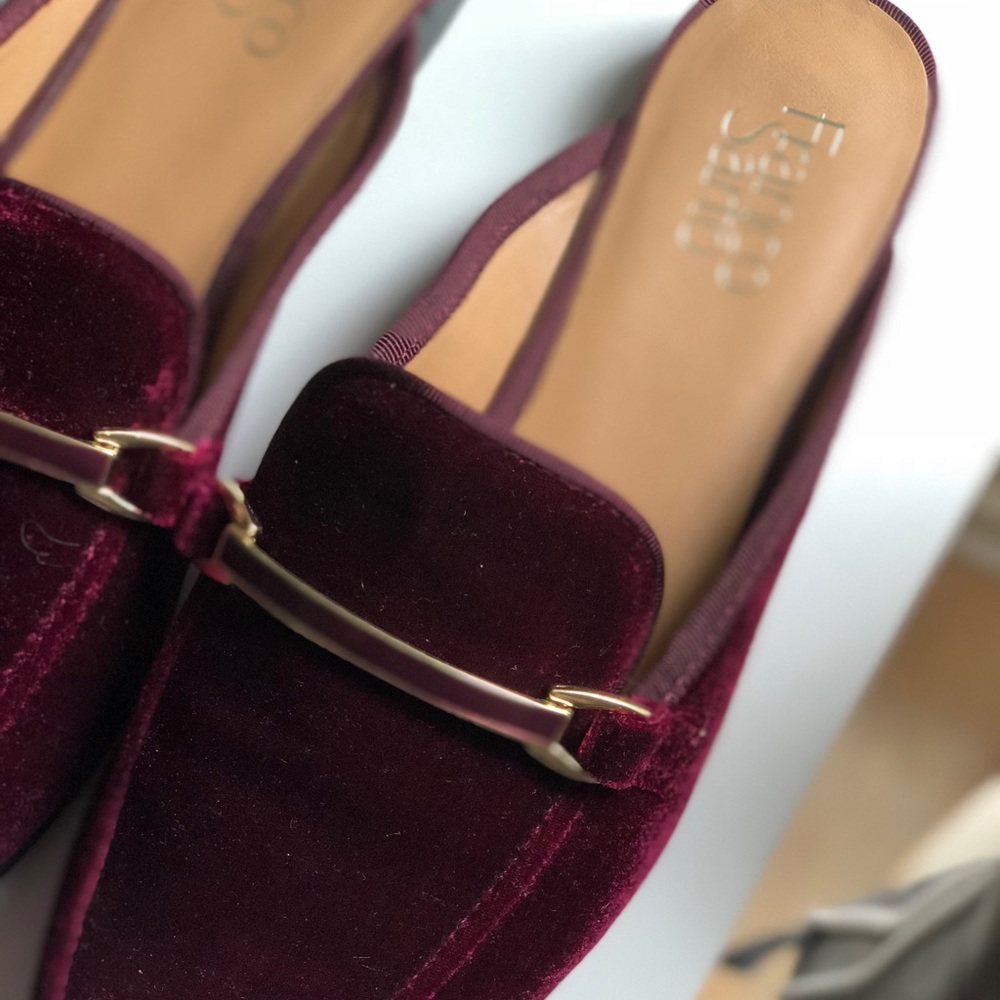 Franco Sarto Velvet Flat Mule (Slip-Ons)